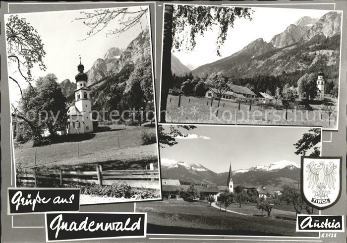 Gnadenwald Kirche Teilansicht Strassenpartie