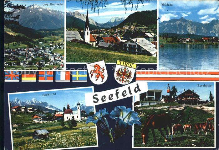 Seefeld Tirol Hochader Ortsansicht Wildsee Seekirchl Rosshuette