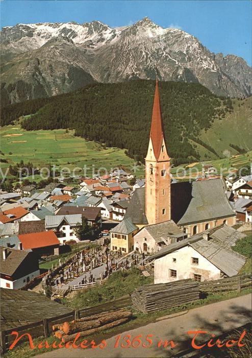 Nauders Tirol Ortsansicht mit Kirche