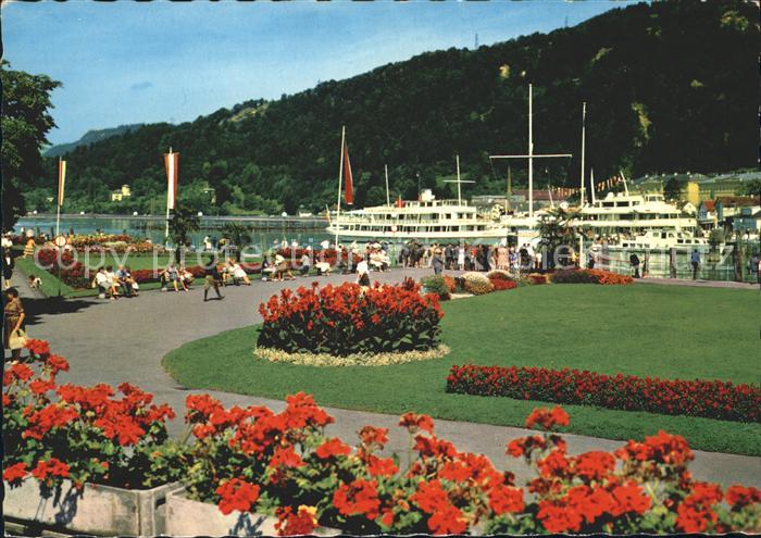 Bregenz Vorarlberg See Anlagen Schiffe