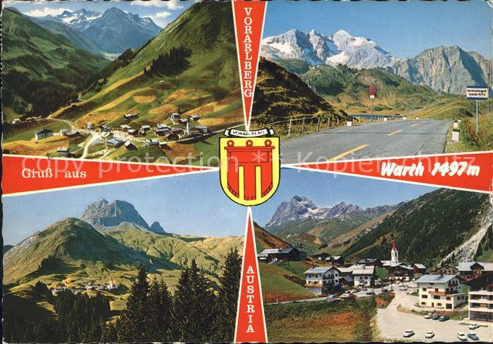 Warth Vorarlberg Orts und Teilansichten Dorfpartie