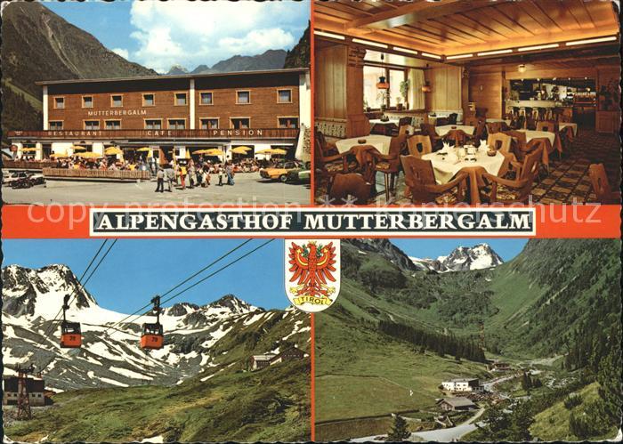 Neustift Stubaital Tirol Mutterbergalm Gastraum Seilbahn