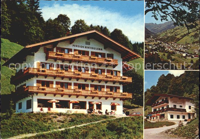 Hinterglemm Saalbach Pension und Cafe Hinterglemm Ortsansicht