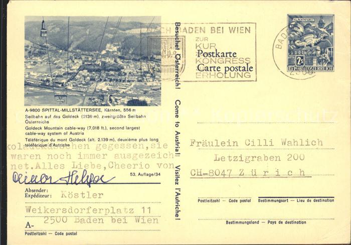 Spittal Drau am Millstaettersee Seilbahn