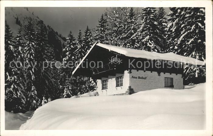 Mittelberg Kleinwalsertal Haus Waldeck