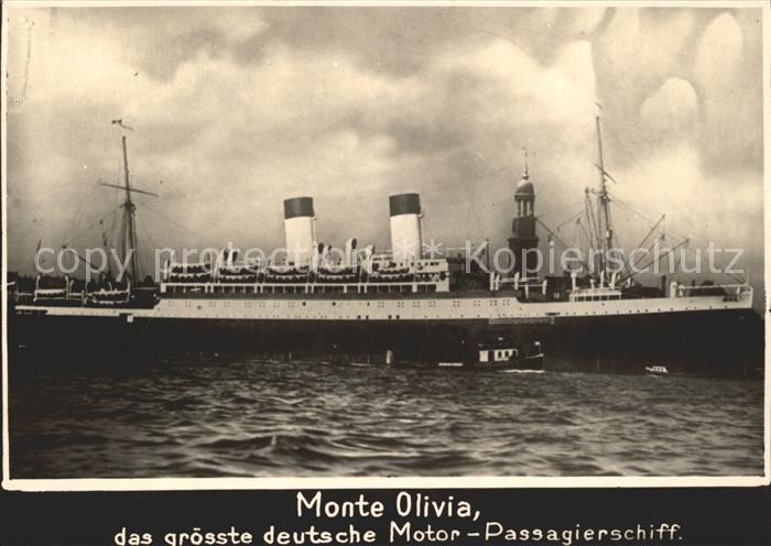 Dampfer Oceanliner Monte Olivia