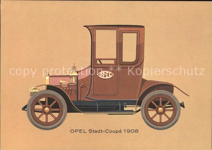 Autos Oldtimer Opel Stadt-Coupe 5/12 PS 1908