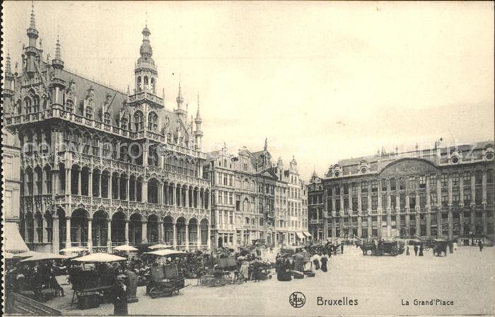 Bruxelles Bruessel Grand Place Marche