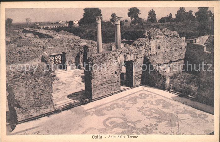 Ostia Sala delle Termine Ruinen antike Staette