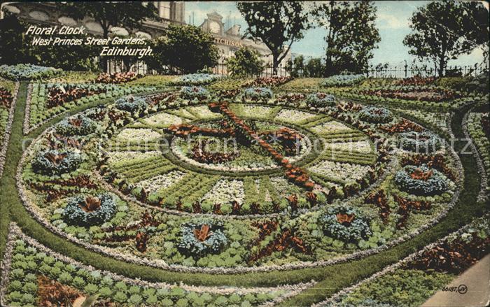 Edinburgh Scotland Floral Clock West Princes Street Gardens