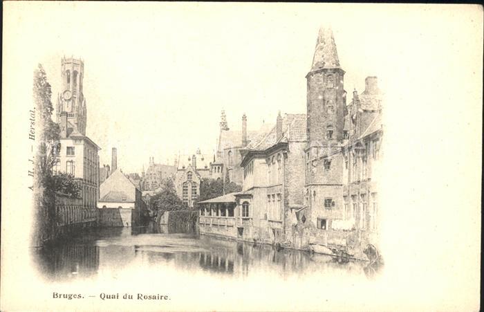 Bruges BRUGGE Belgie Quai du Rosaire