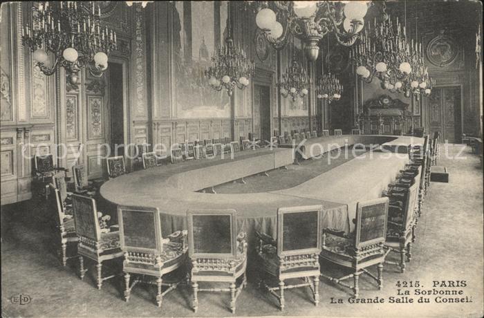 Paris Sorbonne Grande Salle du Conseil Kronleuchter
