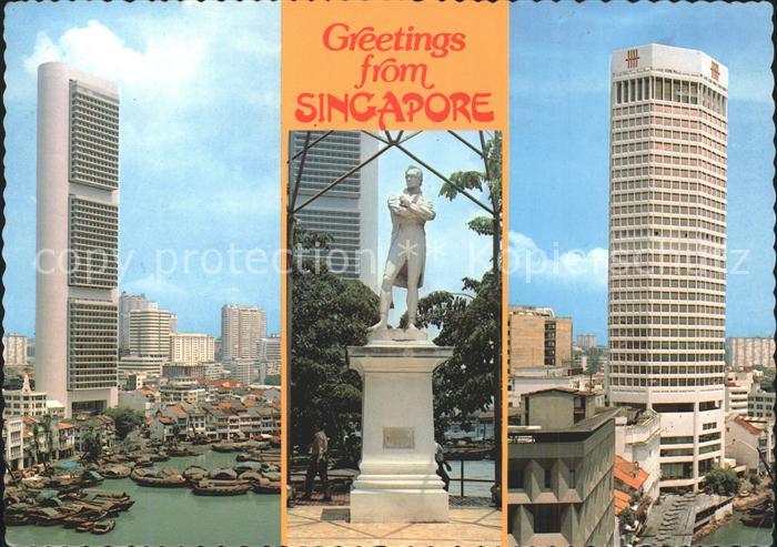 Singapore Skyscraper Monument Statue