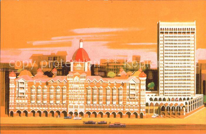 Bombay Mumbai Soon Taj Inter Continental Hotel Illustration