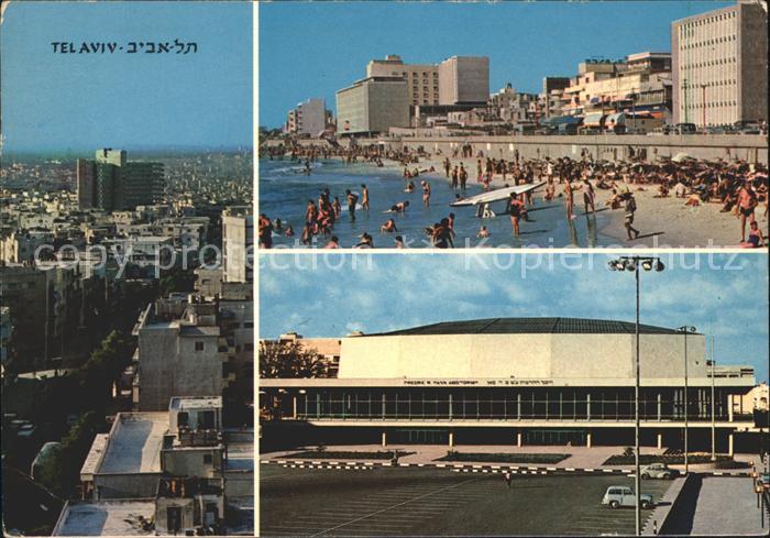 Tel Aviv Teilansicht Strand Gebaeude