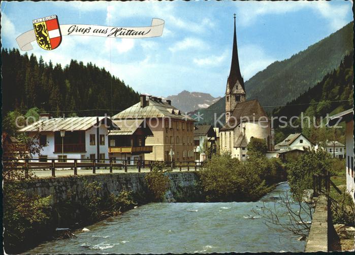 Huettau Gebirgsdorf im Fritzbachtal Kirche Sommererholungsort Wappen