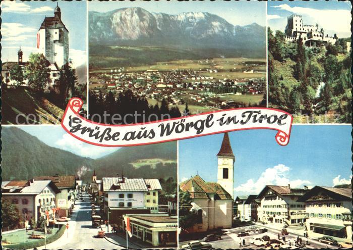 Woergl Angerberg Maria Stein Schloss Itter Bahnhofstrasse Hauptplatz Alpenpanora
