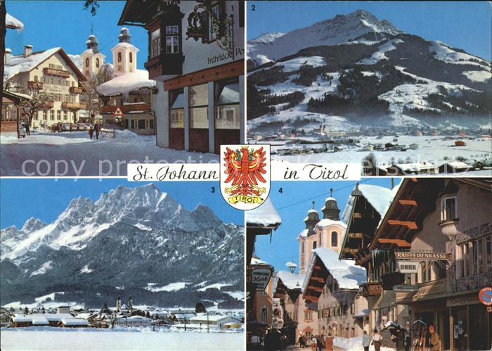 St Johann Tirol Hauptplatz Wintersportzentrum Kitzbueheler Horn Wilder Kaiser Wa