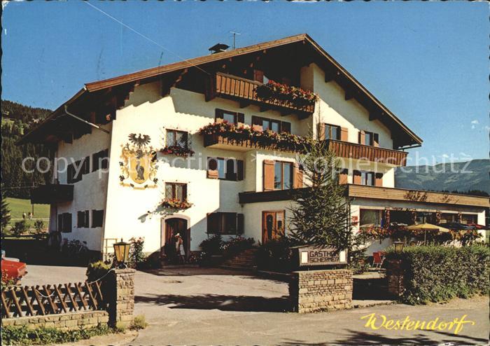 Westendorf Tirol Gasthof Pension Restaurant Schermer Fassadenmalerei