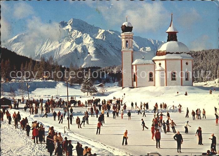 Seefeld Tirol Eislaufplatz am Seekircherl gegen Hocheder Olympiaort