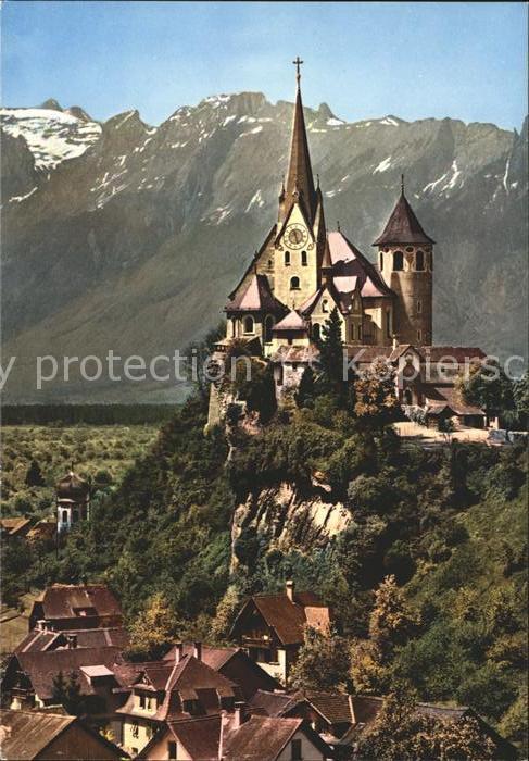 Rankweil Vorarlberg Wallfahrtskirche Blick gegen Schweizer Berge
