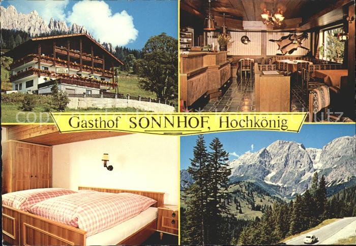 Muehlbach Hochkoenig Gasthof Sonnhof Doppelzimmer Alpenpanorama