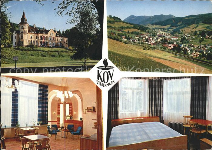 Spital Semmering Steiermark Erholungsheim Schloss Sommerau Gesamtansicht mit Alp