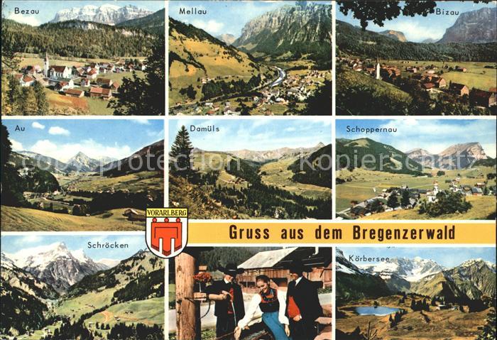 Bezau Vorarlberg Gemeinden im Bregenzerwald Wappen Alpenpanorama