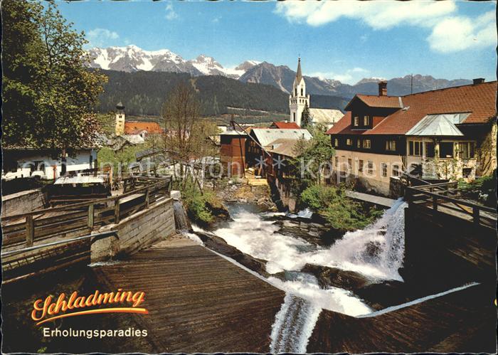 Schladming Obersteiermark Motiv am wildromantischen Talbach Kirch