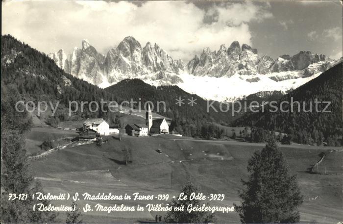 Dolomiti S. Maddalena in Funes St. Magdalena in Villnos