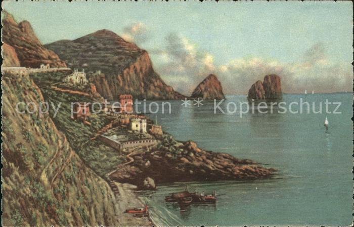 Capri I faraglioni e la piccola marina