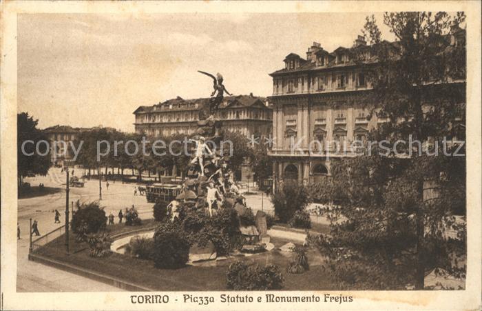 Torino Piazza Statuto e Monumento Frejus