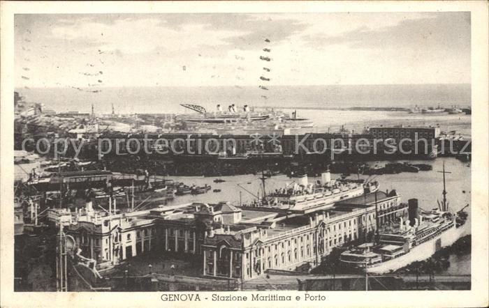 Genova Genua Liguria Stazione Marittima e porto