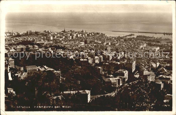 Genova Genua Liguria Panorama dal Righi