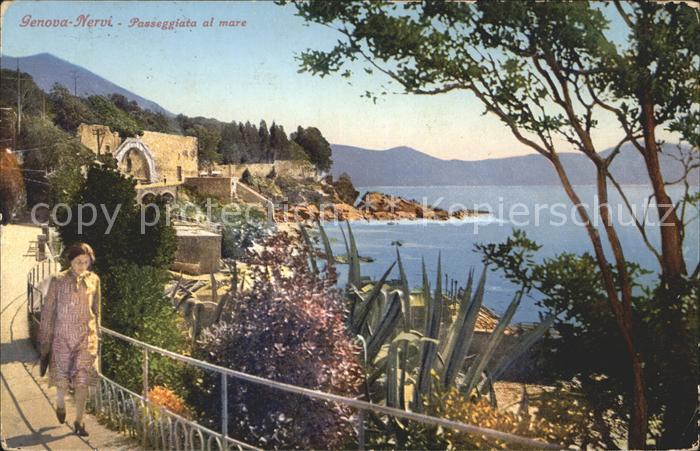 Genova Genua Liguria G. Nervi - Passeggiata al mare
