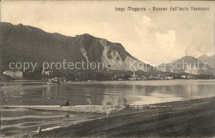 Lago Maggiore Baveno dalL isola pescatori