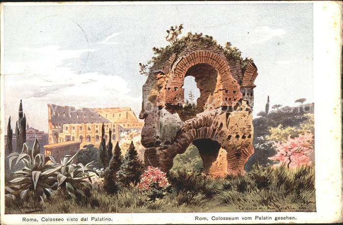 Rom Roma Colloseo visto dal Palatino