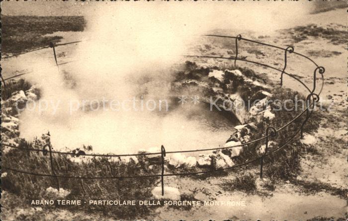 Abano Terme Particolare della sorgente Montirone
