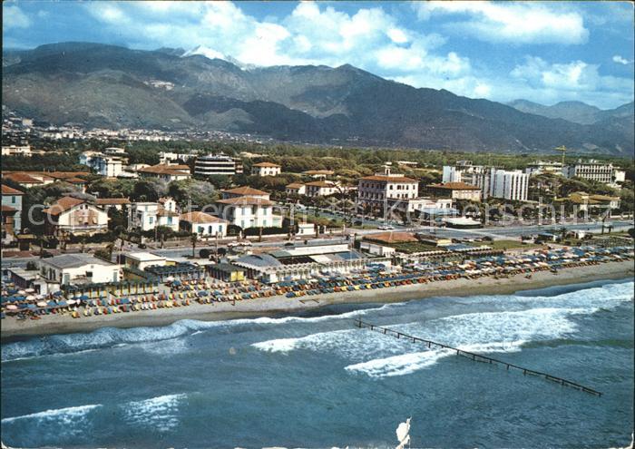 Marina di Massa Fliegeraufnahme spiaggia Strand