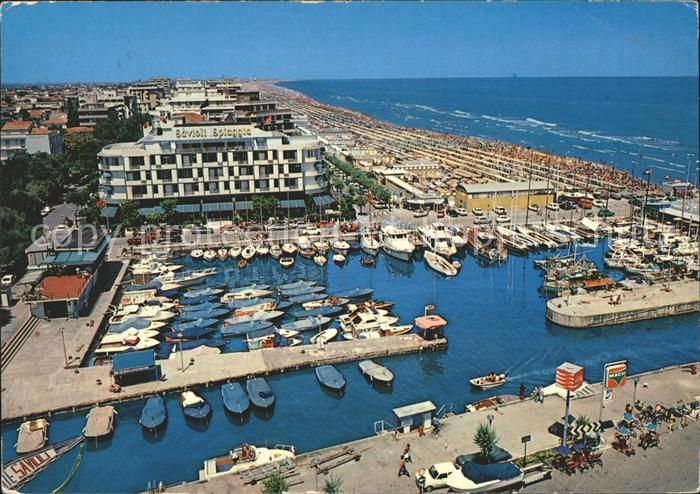 Riccione Hafen und Hafenkanal darsena e porto canale