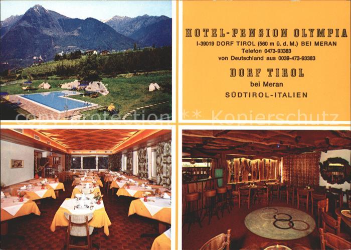 Suedtirol Hotel Pension Olympia Dorf Tirol bei Meran
