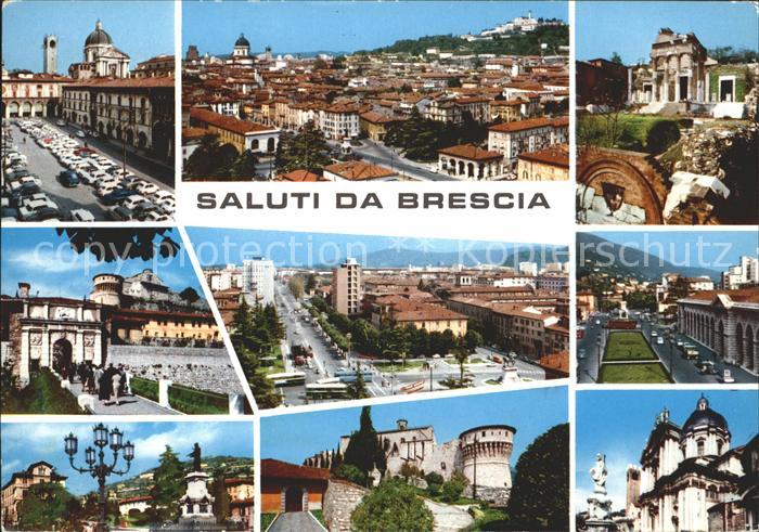 Brescia Bruecke Turm Statue