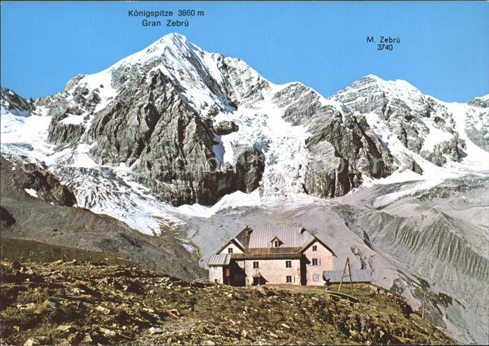 Sulden Solda Koenigspitze M. Zebru Schaubachhuette