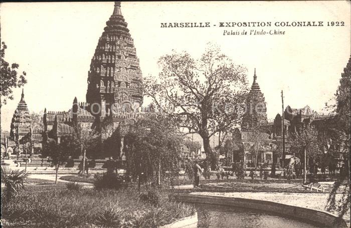 Exposition Coloniale Marseille 1922  Palais de l'indo-Chine