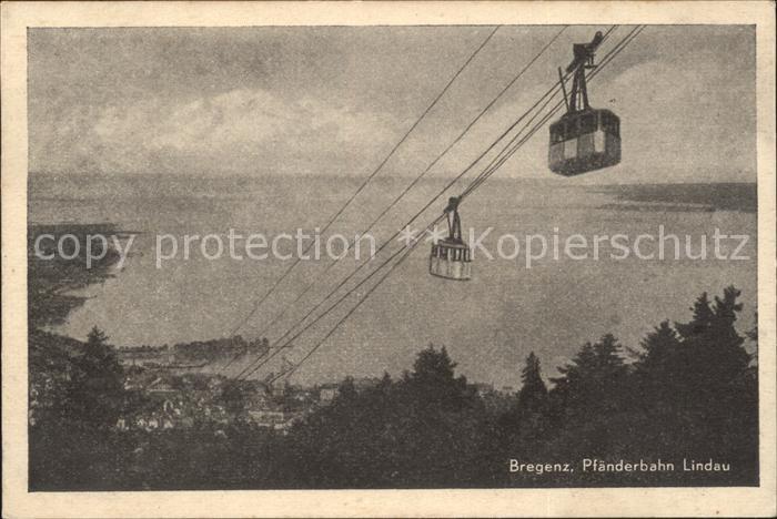 Seilbahn Pfaenderbahn Lindau Bregenz
