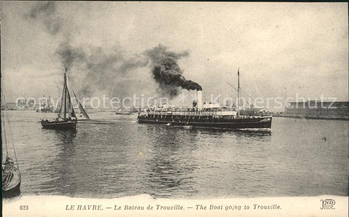 Dampfer Binnenschifffahrt Le Havre Bateau de Trouville