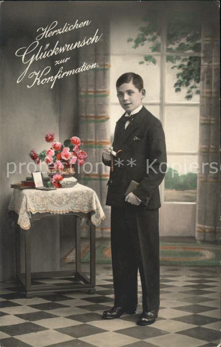 Konfirmation Glueckwunsch Junge Rosen Amag Nr. 65255/1