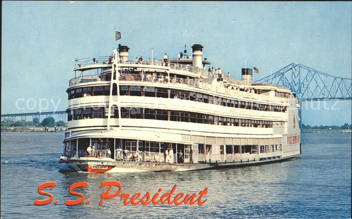 Dampfer Binnenschifffahrt S.S. President Mississippi