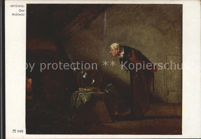Spitzweg Carl Der Alchimist Nr. 3032 F. A. Ackermann