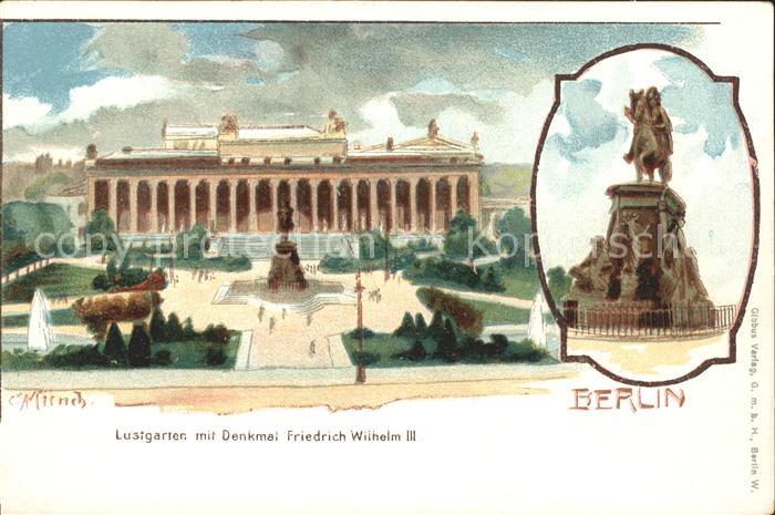 Muench C. Berlin Lustgarten Denkmal Friedrich Wilhelm III